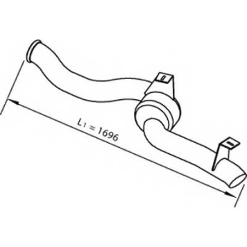 Труба выхлопного газа DINEX 22610