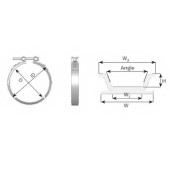 Клемма системы выпуска DINEX 44805