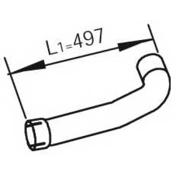 Труба выхлопного газа DINEX 47276