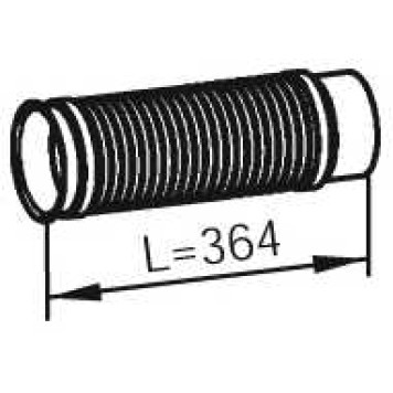 Труба выхлопного газа DINEX 48233