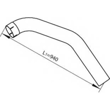 Труба выхлопного газа DINEX 49227