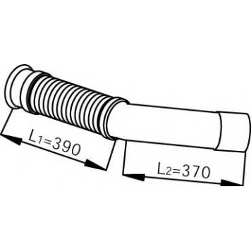 Труба выхлопного газа DINEX 53252