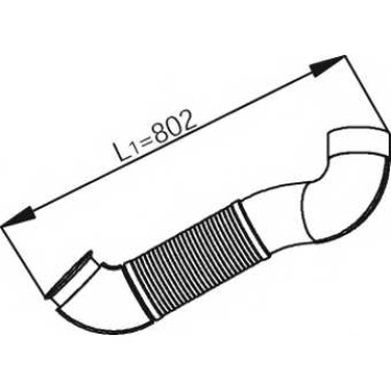 Труба выхлопного газа DINEX 54197