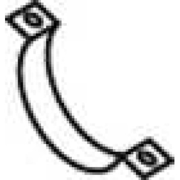 Кронштейн системы выпуска ОГ DINEX 64819