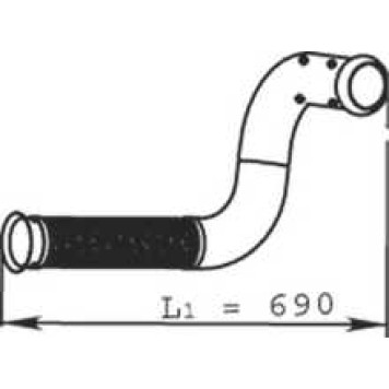 Труба выхлопного газа DINEX 66121