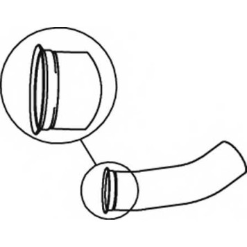 Труба выхлопного газа DINEX 66124