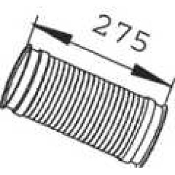 Труба выхлопного газа DINEX 68087