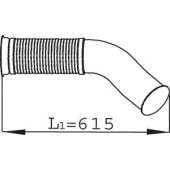 Труба выхлопного газа DINEX 68090