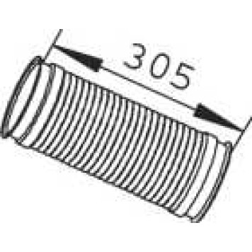 Труба выхлопного газа DINEX 68092