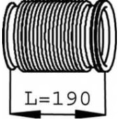 Сильфон системы выпуска DINEX 68239