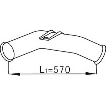 Труба выхлопного газа DINEX 68241