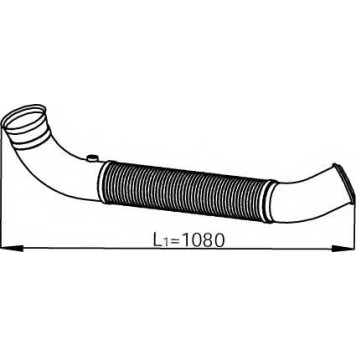 Труба выхлопного газа DINEX 68505