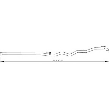 Труба выхлопного газа DINEX 74612