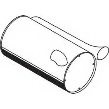 Средний / конечный глушитель ОГ DINEX 80339