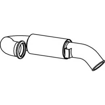 Глушитель выхлопных газов конечный DINEX 81687