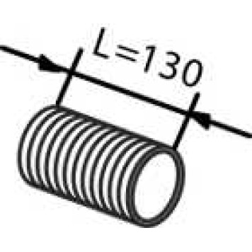 Гофрированная труба выхлопной системы DINEX 81728