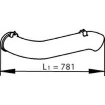 Труба выхлопного газа DINEX 81729