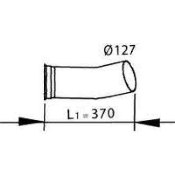 Труба выхлопного газа DINEX 82144