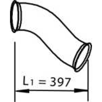 Труба выхлопного газа DINEX 82210