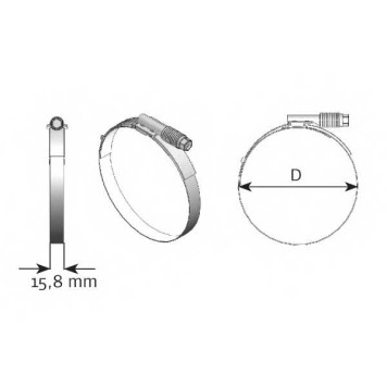 Клемма системы выпуска DINEX 98876