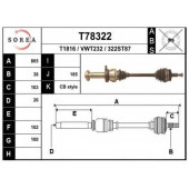 Приводной вал EAI T78322