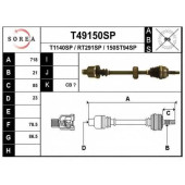 Приводной вал EAI T49150SP