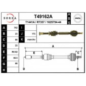 Приводной вал EAI T49162A