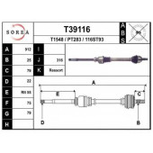 Приводной вал EAI T39116