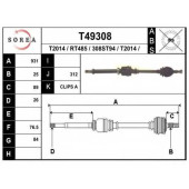 Приводной вал EAI T49308