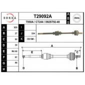 Приводной вал EAI T29092A