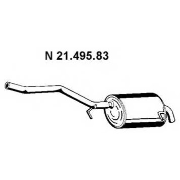 Глушитель выхлопных газов конечный EBERSPACHER 21.495.83