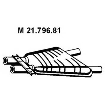 Средний глушитель выхлопных газов EBERSPACHER 21.796.81