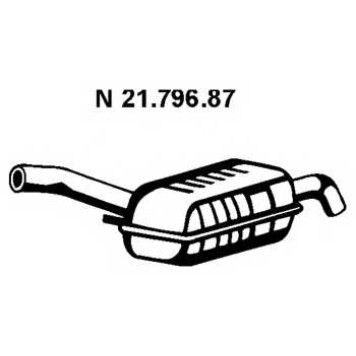 Глушитель выхлопных газов конечный EBERSPACHER 21.796.87