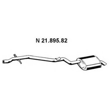 Глушитель выхлопных газов конечный EBERSPACHER 21.895.82