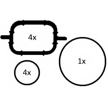 Комплект прокладок впускного коллектора ELRING 228.680