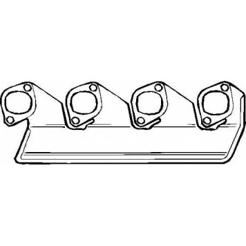 Прокладка выпускного коллектора ELRING 835.102