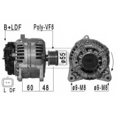 Генератор 150А для NISSAN CUBE, JUKE, MICRA, NOTE, NV200, NV200 / EVALIA, QASHQAI / QASHQAI +2, TIIDA / RENAULT GRAND SCENIC, MEGANE, SCENIC <b>ERA 209028</b>