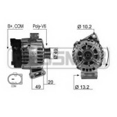 Генератор 120А для FORD B-MAX(JK), C-MAX(DXA/CEU,DXA/CB7), FIESTA, FOCUS, MONDEO(BA7) <b>ERA 210430</b>