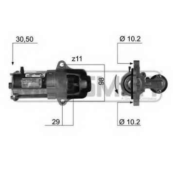 Стартер 1,2кВт для FORD C-MAX(DM2), FOCUS(DA#), GALAXY(WA6), MONDEO(BA7) / VOLVO C30, S40(MS) <b>ERA 220369</b>