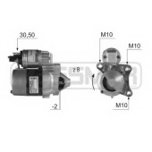 Стартер 0,85кВт для DACIA LOGAN, LOGAN MCV, SANDERO / NISSAN KUBISTAR / RENAULT CLIO, FLUENCE, GRAND SCENIC, KANGOO / GRAND KANGOO, KANGOO Express, LAGUNA, MEGANE, SCENIC, THALIA <b>ERA 220399</b>