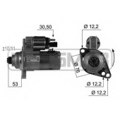 Стартер 2кВт для AUDI A3, TT / SKODA FABIA, OCTAVIA, ROOMSTER / VW CADDY, GOLF, JETTA, MULTIVAN, PASSAT, POLO, TOURAN, TRANSPORTER <b>ERA 220449</b>