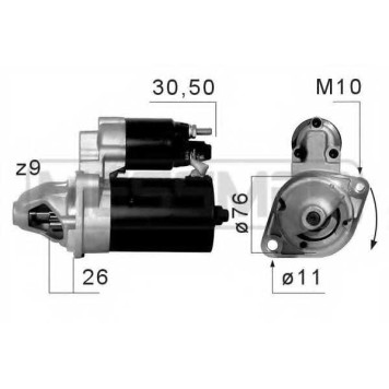 Стартер для BMW 1, 3, 5, 6, 7, X1, X3, X5, X6, Z4 <b>ERA 220662</b>