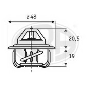 Термостат охлаждающей жидкости ERA 350048