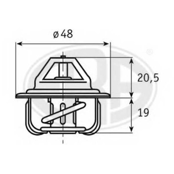 Термостат охлаждающей жидкости ERA 350048