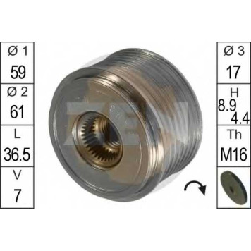 Механизм свободного хода генератора ERA ZN5403