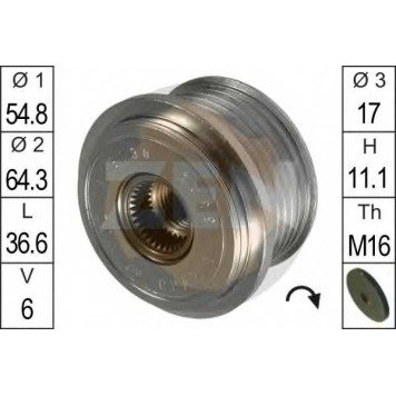 Механизм свободного хода генератора ERA ZN5504
