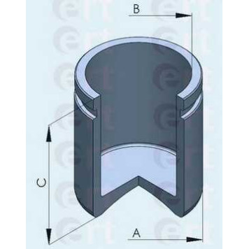 Поршень корпуса скобы тормоза ERT 150516-C