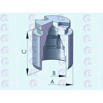 Поршень корпуса скобы тормоза ERT 150573-C