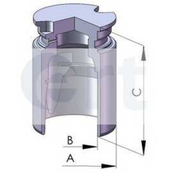 Поршень корпуса скобы тормоза ERT 150680-C