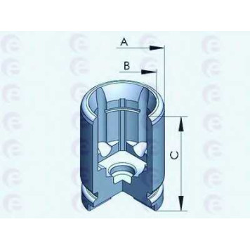 Поршень корпуса скобы тормоза ERT 150757-C